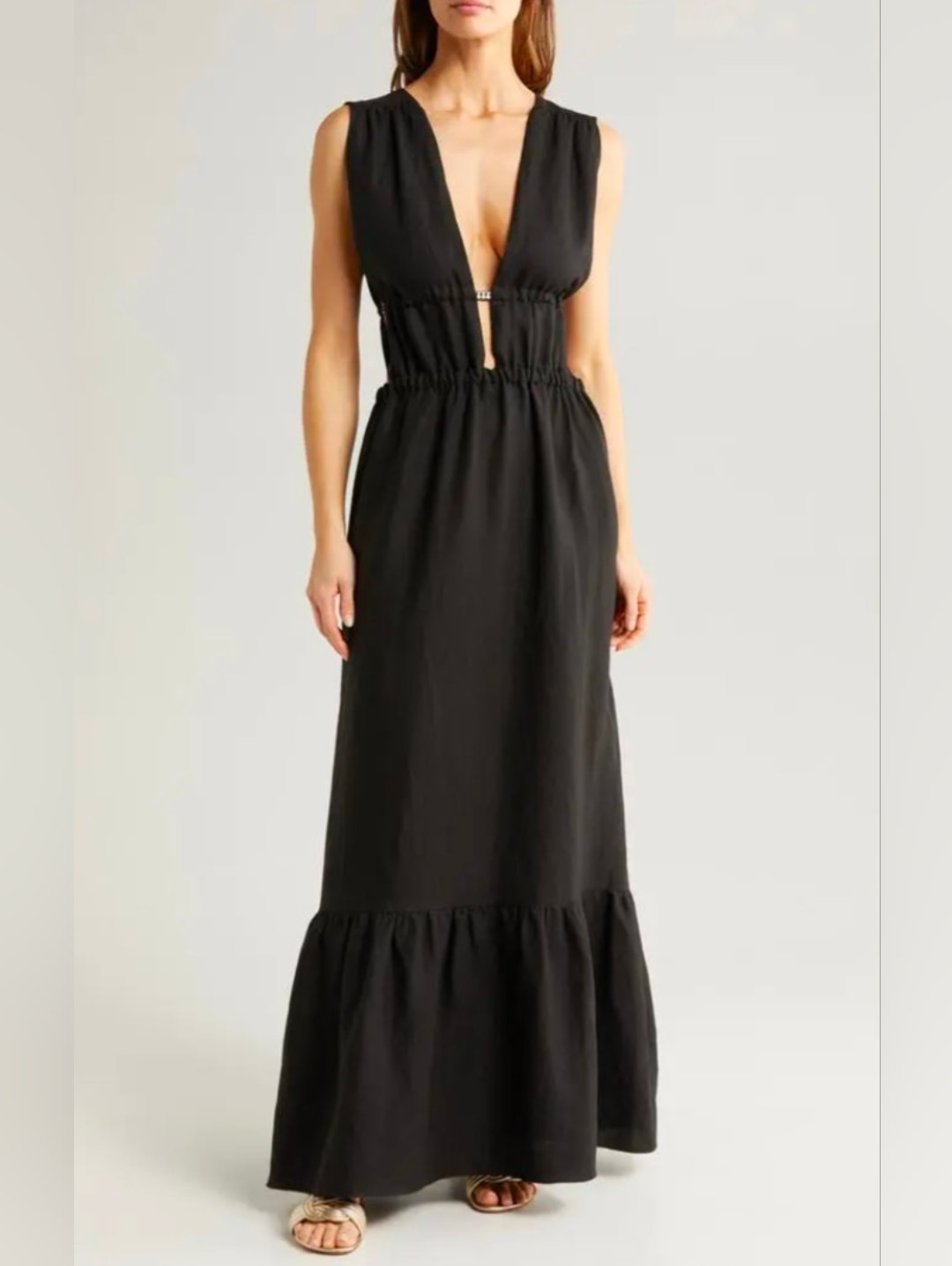 Lemlem Lelisa Linen Blend Dress - Size S